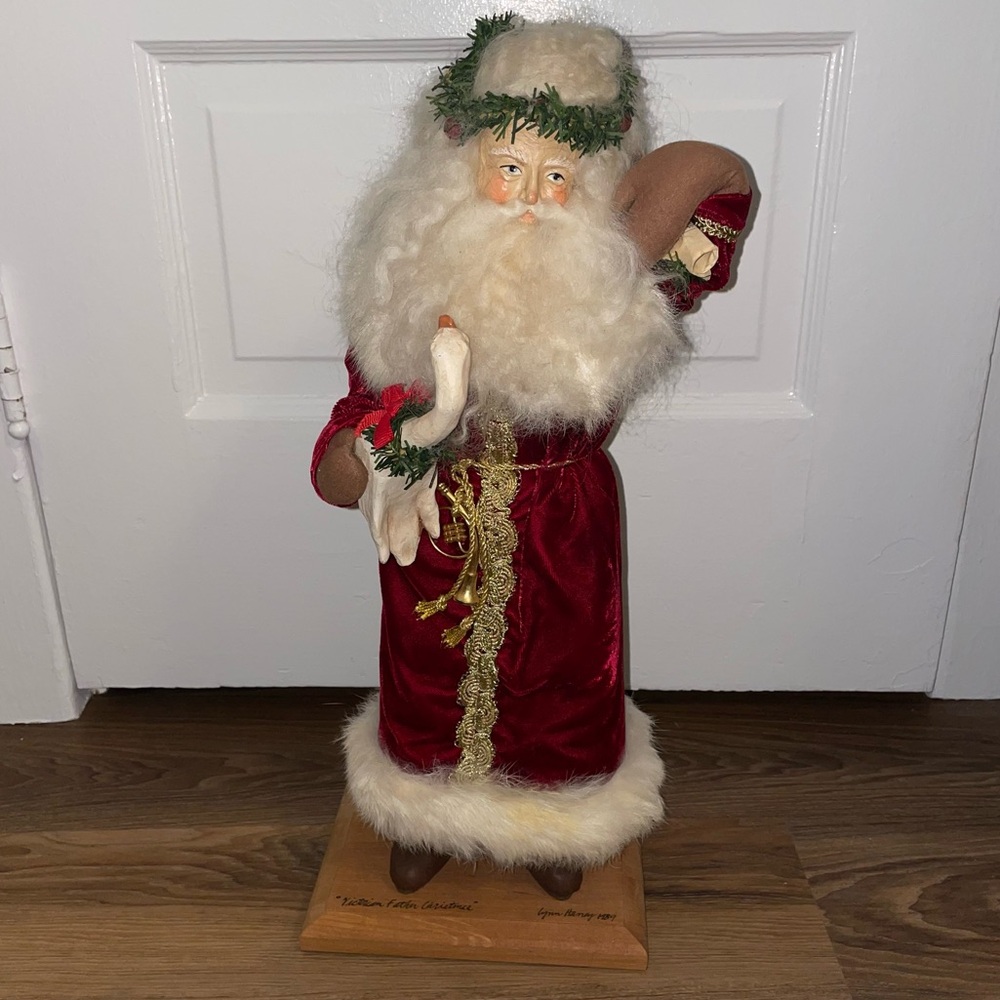 Lynn Haney Santa Victorian Father Christmas 18" Tall Signed & Dated 1989
